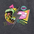 thumbnail image 2 of Invader ZIM - GIR and Pig - Retro Style - Toddler And Youth Girls Fleece Dress, 2 of 4
