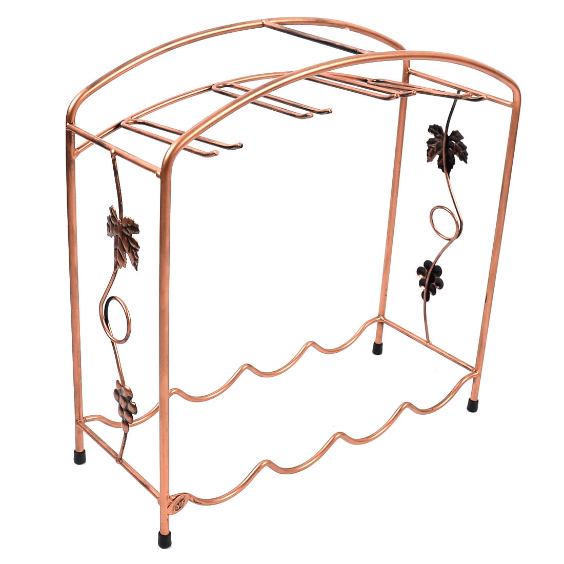 Tabletop 4 Wine Bottles 4 Row Glass Organizer Storage Rack Holder