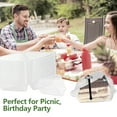 thumbnail image 4 of 100 Pcs Cake Slice Boxes, Individual Cake Boxes Clear Cake Boxes with Sealing Stickers Square Individual Cupcake Boxes Slice Cake Boxes for Cake Portions, Muffins, Salad, Cheese, 4 of 8