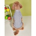 thumbnail image 3 of 1pc New White Solid Color Short Sleeve Comfortable Breathable Pet T-shirt For Small Dogs And Cats Round Neck Clothes, 3 of 4