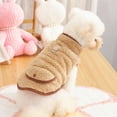 thumbnail image 4 of New Dog Winter Clothes, Double-Sided Plush High-Neck Coat with Leash Hole, Warm & Cute Small Dog Jacket for Cold Weather, 4 of 11