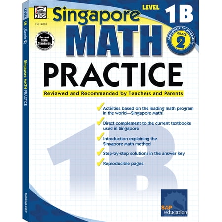 Carson Dellosa Singapore Math Level 1B Math Practice Workbook (128 pages)