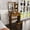 Antique brown, variant on CQSXDA Modern Small Vanity Desk With Adjustable LED Lighting, 3 Drawers, Hair Dryer Holder And Power Socket Setup, Dressing Chair Included, Antique brown