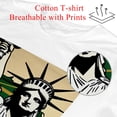 thumbnail image 2 of T Shirts for Men Pack,Men's T-shirts,Womens T Shirts,Short Sleeve Shirts for Women,Leaf Usa Map Statue Liberty,4XL, 2 of 5