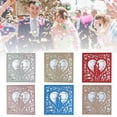 thumbnail image 2 of WINDLAND 20pcs/set Wedding Invitations Cards Glitter Hollow Greeting Card Invite Envelope, 2 of 14