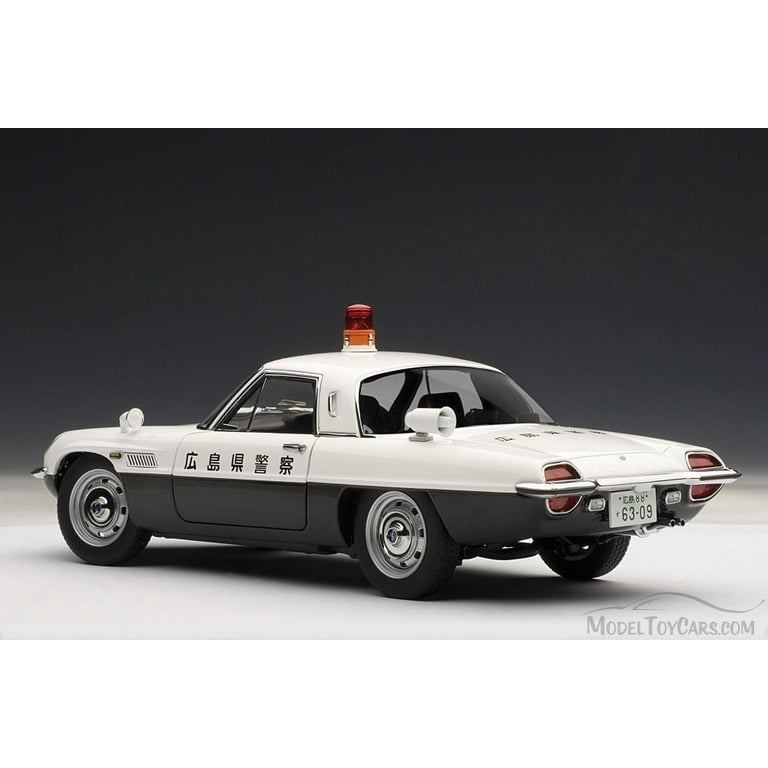 Mazda Cosmo Sport Japan Police, White - Auto Art 75935 - 1/18