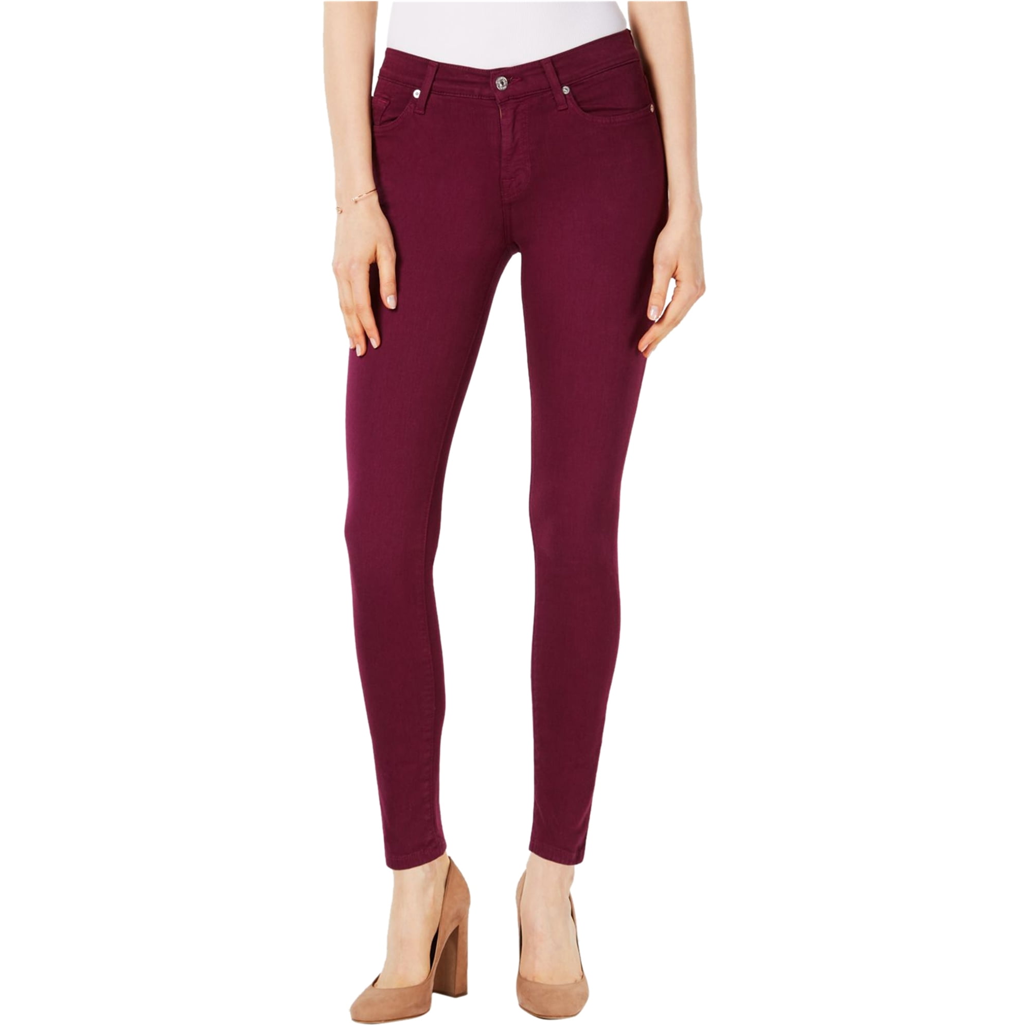 7 For All Mankind - 7 For All ManKind Womens Coated Skinny Fit Jeans, Purple, 30 - Walmart.com 