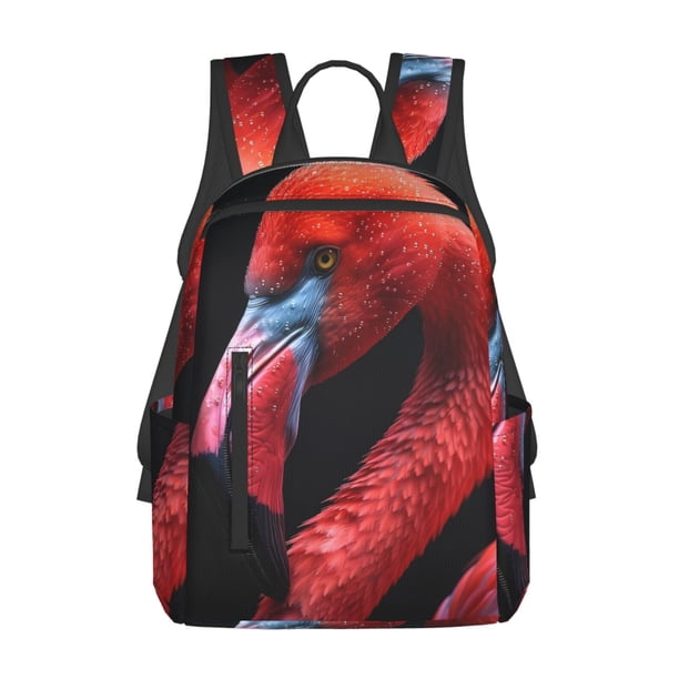 Easygdp Closeup Red Flamingo Portrait para Easygdp Yak - Mochila Casual Ligera y Resistente para Viaje y Senderismo para Hombres y Mujeres