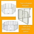 thumbnail image 2 of North States MyPet Gray Two-Panel Petyard Extension for Dog Playpen, 2 of 6