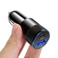 thumbnail image 4 of Cargador de coche, USB tipo C, bloque de carga rápida, puerto dual USB A y adaptador de encendedor de enchufe USBC para iPhone, iPad, Samsung, 4 of 5