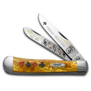 Case xx Collector's Edition Antique Gold Texas Hold'Em 1/600 Trapper Pocket Knife Knives