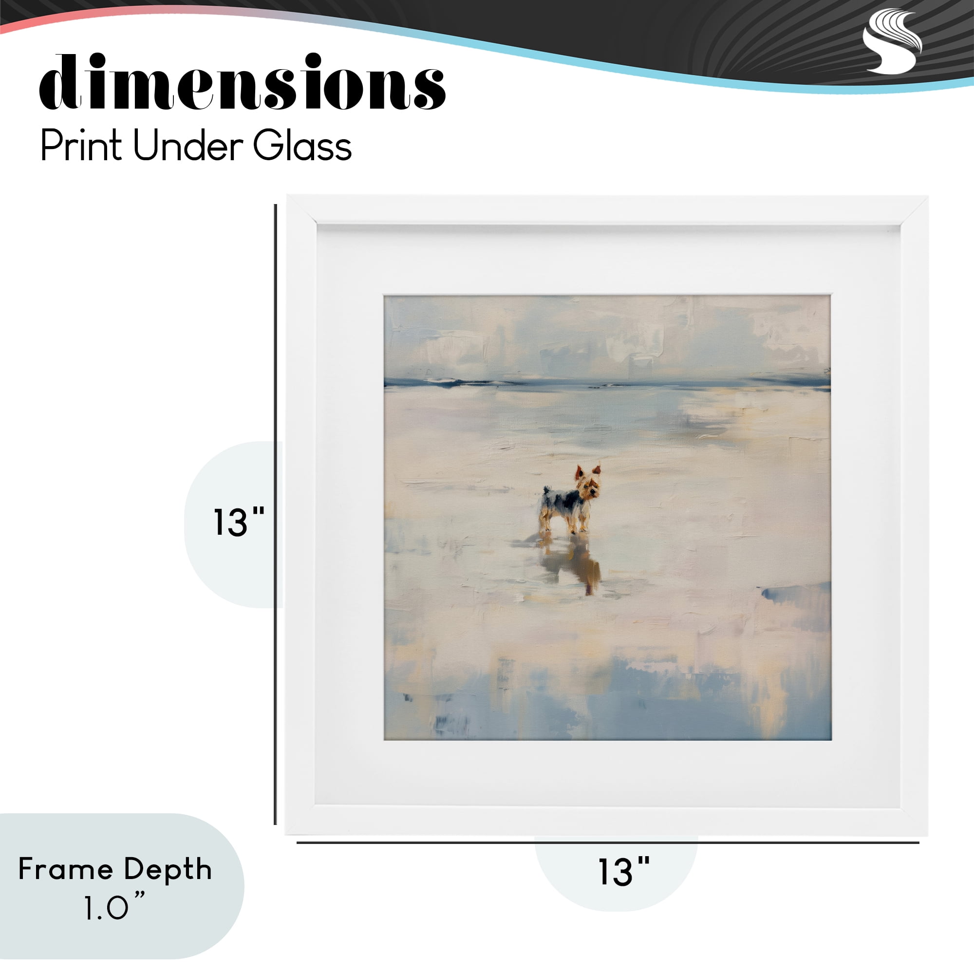 Stupell Industries Quiet Moment By The Sea White Framed Print Under Glass, design by Svetlana Aleynikova