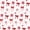 White Red 02, variant on Erosebridal Bowknot Christmas Tree Twin Quilt Set, Kawaii Ribbon Twin Coverlet Set, White Pink, 2-Piece, 1 Bedspread and 1 Pillowcase