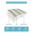 thumbnail image 5 of Quilts Twin Size Bedding Set, Striped Sage Green Lightweight Quilted Comforter, Farmhouse Line Stripes Classic Soft Reversible Bedspread Coverlet with Pillow Covers for All Season, 68" x 86", 5 of 7