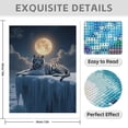thumbnail image 3 of Diamond Art Kit for Adults, Tiger Moonlit Ice Cliff Diamond Painting for Adults Beginners, DIY Diamond Art Painting Kits, 5D Diamond Painting Crafts for Home Decor 12x16 Frameless, 3 of 7