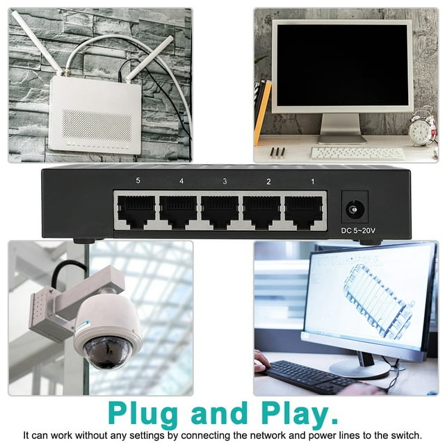 Adaptateur LAN Ethernet, Commutateur de Connexion Intelligent, Projecteurs de Performance Ordinateur Télé pour Portables