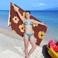 thumbnail image 7 of GZHJMY Drifting Yellow Flower Microfiber Quick Drying Beach Towel with a Carrying Bag Super Absorbent and Sand Free Towel for Kids Teens Adults Travel Gym Camping Pool Yoga Outdoor and Picnic, 7 of 7