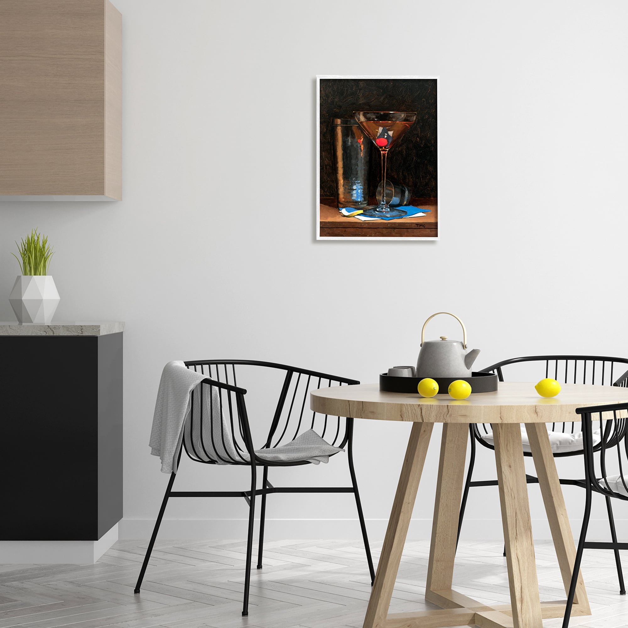 Stupell Industries Martini Glass Drink Mixer Detailed Still Life, 16 x 20, Design by Todd M. Casey