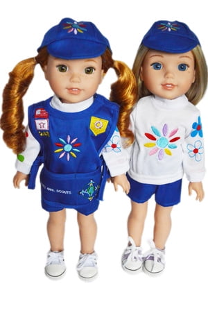 14 Inch Doll Clothes Brittanys My Girl Scouts Shorts Outfit Compatible with Wellie Wisher Dolls