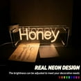 thumbnail image 5 of UPONRAY Honey Desktop Neon Signs, 13.8"*4.7" Dimmable & USB-Powered LED Neon Light, Stylish Desktop decoration as Gifts for Valentine's Day, Lover, Family, Friend, Children, 5 of 8