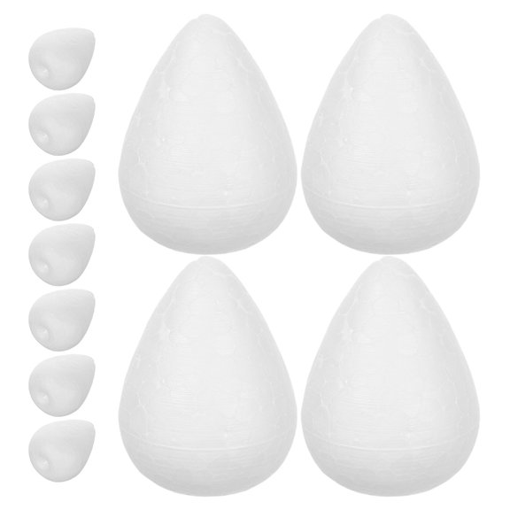 20Pcs White Craft Foam Flower Buds for Decoration Lightweight DIY Accessories 0.5 inch