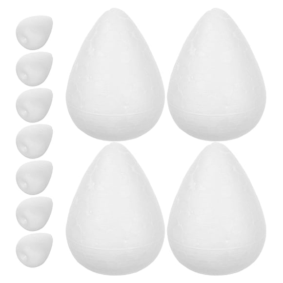 SWETRACE White Craft Foams for Diy Flower Arrangements Unpainted Blank Foams Flower Buds 20Pcs