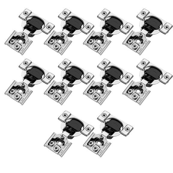 10 Pack Soft Close Hinges for Kitchen Cabinets, 3/4 Inch Overlay Stainless Steel Concealed Hinge