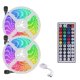 thumbnail image 2 of SMD 3528 Tira de luces LED RGB Lámpara de cinta de cinta de decoración flexible con control remoto Hugtrwg Para estrenar, 2 of 9