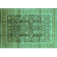 thumbnail image 1 of Ahgly Company Indoor Rectangle Oriental Turquoise Blue Traditional Area Rugs, 5' x 7', 1 of 4