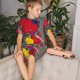 thumbnail image 4 of Fotbe Dinosaur Super Hero Cartoon Pijama Estampada de 2 Piezas para Niños – Ropa de Dormir de Manga Corta Cómoda para Niños y Niñas, Camiseta y Shorts de Algodón-XX-Large, 4 of 6