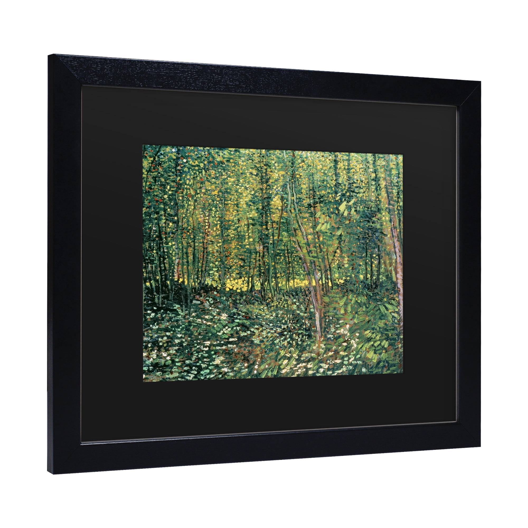 Trademark Fine Art 'Trees and Undergrowth, 1887' Canvas Art by Vincent Van Gogh