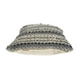 thumbnail image 4 of LR Resources PILLO07358BKGIIPL Grayscale Weave Square Throw Pillow - Black & Grey, 4 of 4