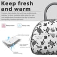 thumbnail image 3 of Insulated Lunch Bag Women, Reusable Turtle Slow Down and Enjoy Life Tote Lunch Box, Leakproof Cooler Lunch Bags for Work Office Travel Picnic, 3 of 4