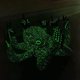 thumbnail image 4 of Gesto luminoso de pulpo con nácar, estatua de pulpo, fluorescencia oceánica para decoración de jardín, interior y exterior, hogar (azul claro), 4 of 4