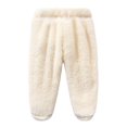 thumbnail image 6 of Odeerbi Toddler Boys Girls Fall Winter Outfits Flannel Fleece Sherpa Hooded Jacket Pants Set Children Babys Home Lounge Sets Velvet Outerwear Sets Toddler Clothes White, 6 of 8
