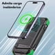 thumbnail image 4 of Mr. Gadgets Solar Blast Power Bank 20000 Mah Bateria Panel Solar De Carga Portatil Con Linterna, Manivela De Emergencia, Carga Inalambrica, Color Negro Con Verde., 4 of 7