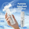 thumbnail image 4 of Misting Fan Portable, Hand Held Fan with Water Mist, Rechargeable Personal Spray Fan, 4 Speed Wind, Personal Mini Travel Fan, Handheld Fan USB Electric Fan for Home Office Men Women Girl Kids(White), 4 of 11