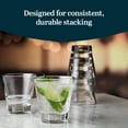 thumbnail image 4 of Libbey 15710 Endeavor Stacking DuraTuff Rocks Glass Set, 9 oz, Clear Drinking Glass Set of 12, Modern Stacking Glasses for Cocktails and Fine Liquors, 4 of 6