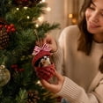 thumbnail image 6 of IPEWLEX Crochet Pinecone Christmas Ornament with Cute Forest Animal – Handmade Knitted Hanging Decor, 6 of 7
