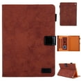 thumbnail image 1 of Dteck Fire HD 10 2021 Case - Folio PU Leather Smart Case Cover with Auto Wake/Sleep & Card Slots Compatible with All-New Amazon Fire HD 10 11th Generation / Fire HD 10 Plus 2021,Brown, 1 of 6