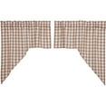 thumbnail image 3 of VHC Brands Annie Buffalo Portabella Check Farmhouse Swag Curtain Set 36x36x16, 3 of 8