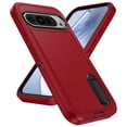 thumbnail image 2 of Dteck Case for Google Pixel 9 / 9 Pro,Shockproof 3-Layer Protection Case Built-in Kickstand Military Grade Protective Cover for Google Pixel 9 / 9 Pro,Red+Black, 2 of 8