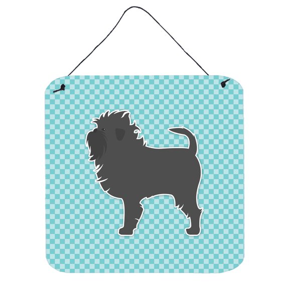 Carolines Treasures BB3748DS66 Affenpinscher Checkerboard Blue Wall or Door Hanging Prints
