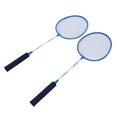 thumbnail image 1 of 2PCS Iron Alloy Badminton Rackets Adults Teens with Nylon Shuttlecocks Carrying Bag Suitable for Outdoor Backyard Games, 1 of 7