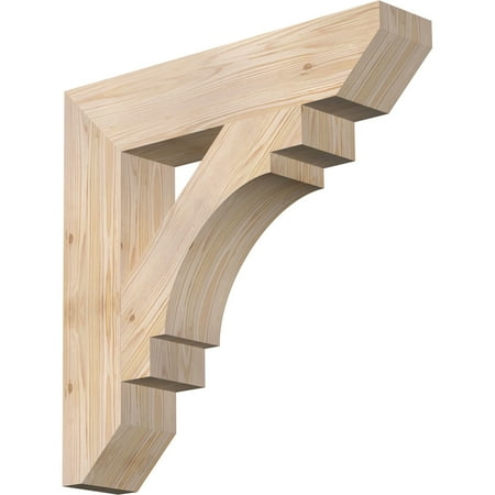 

Ekena Millwork 5 1/2 W x 28 D x 28 H Merced Slat Smooth Bracket Douglas Fir