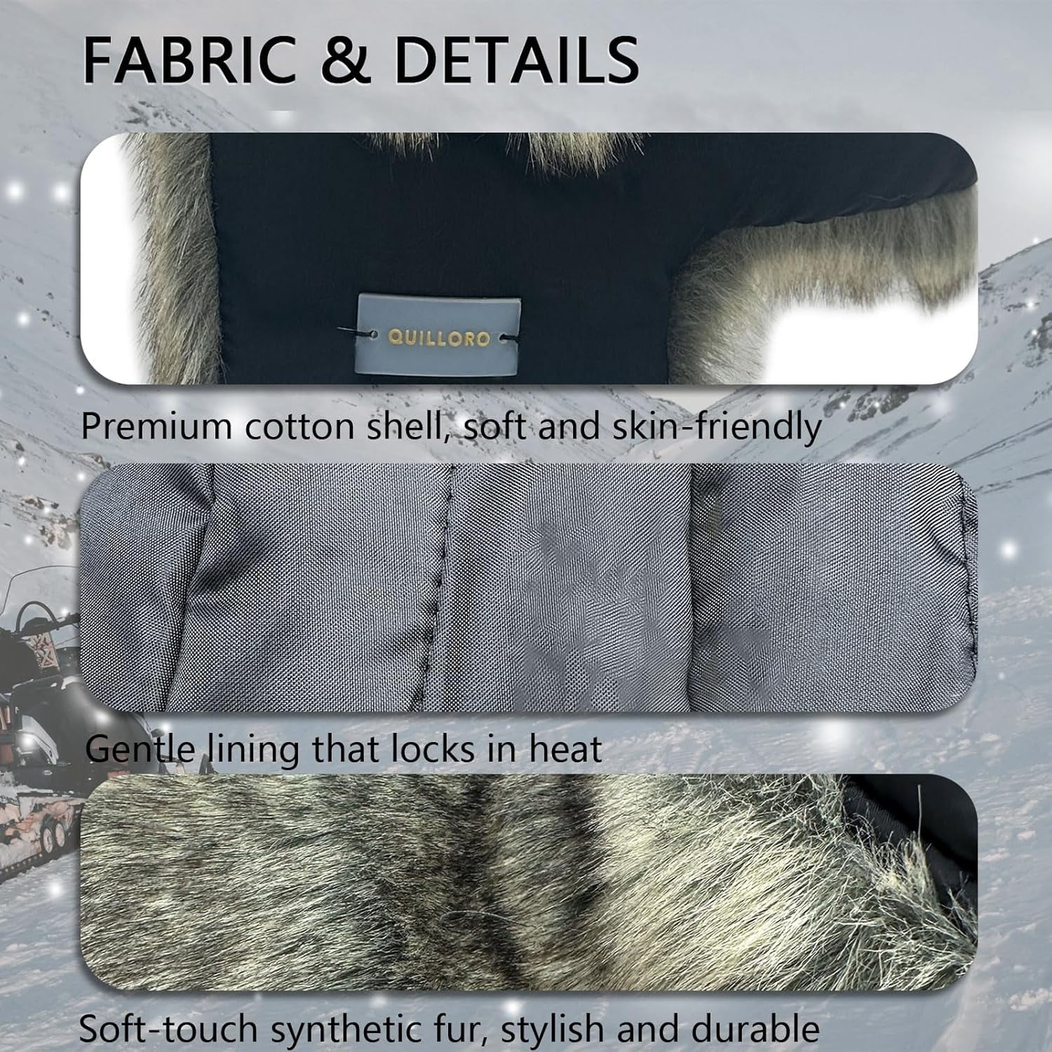 Winter Trapper Hat for Men and Women,Russian Ushanka Aviator Warm Cold Proof Ski Hunting Cycling Winter Hats