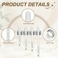 thumbnail image 4 of Uxcell Glass Eye Dropper, 5 Pcs Droppers Liquids Closure Top with Measurement mark for 50ml(1.7oz) Glass Bottles Liquids Essential Oils Dispenser Perfume Storage Lab, White/Silver Top, 4 of 6