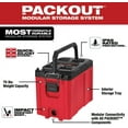 thumbnail image 3 of 48-22-8422 For Milwaukee PACKOUT Heavy Duty Impact Resistant Compact Tool Box Depth 16 in Width 22 in Height 6.6 in, 3 of 4
