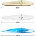 thumbnail image 4 of Arch Support Shoe Insoles for Flat Feet, Gel Arch Inserts for Plantar Fasciitis, Adhesive Arch Pad for Relieve Pressure and Feet Pain- 3 Pairs (Beige+Blue+ Clear, 3 Count (Pack of 1)), 4 of 10