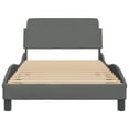 thumbnail image 4 of vidaXL Bed Frame with Headboard Platform Mattress Foundation Bedroom Fabric, 4 of 8